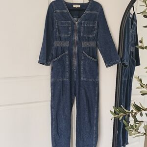 Madewell Blue Denim Jumpsuit